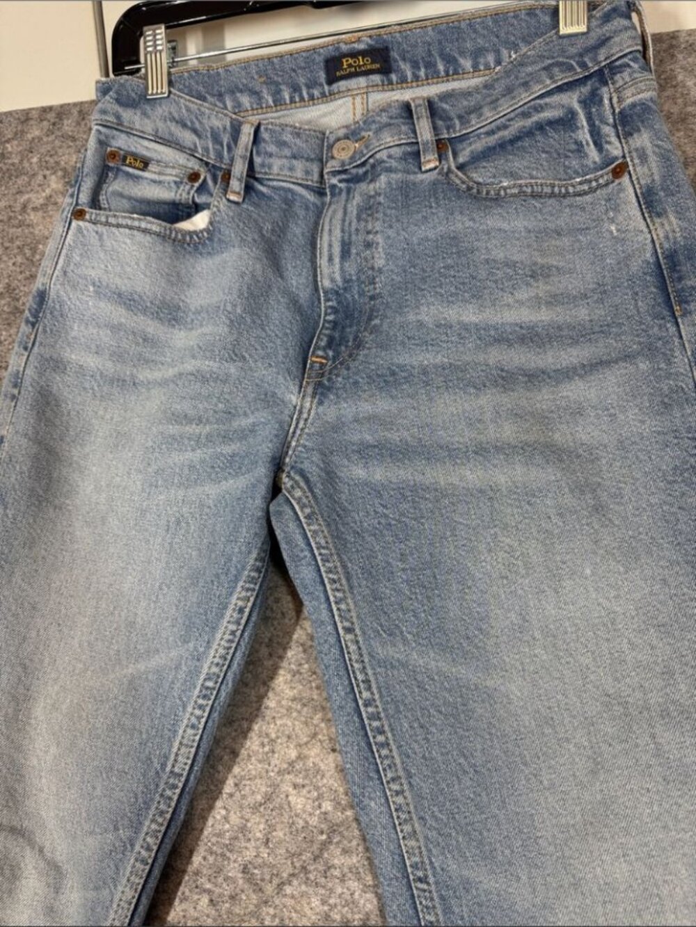 Vintage Polo Ralph Lauren Tompkins Mid Rise Skinny Jeans Light Wash Size 29 - Picture 3 of 16